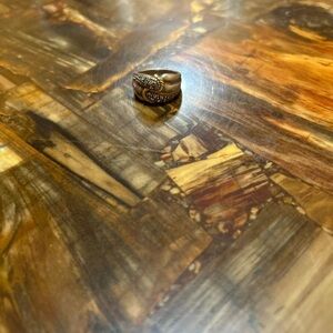 Sterling silver & 14k gold ring